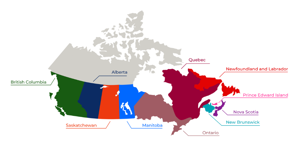 2024 Canada Profile - Canadian Provinces Map
